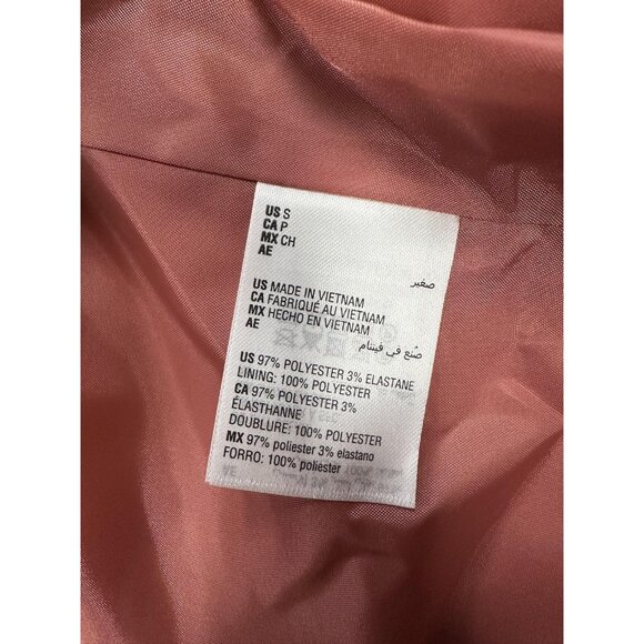 Bar III Blazer Women Size S Pink Faded Rose One Button Suit Jacket Workwear $129 - Picture 6 of 8